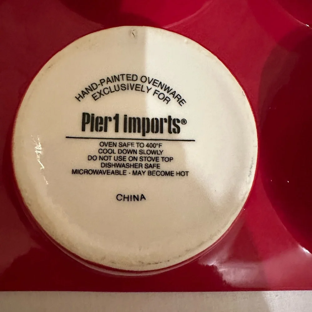 Pier 1 Imports Ceramic Christmas Muffin Pan